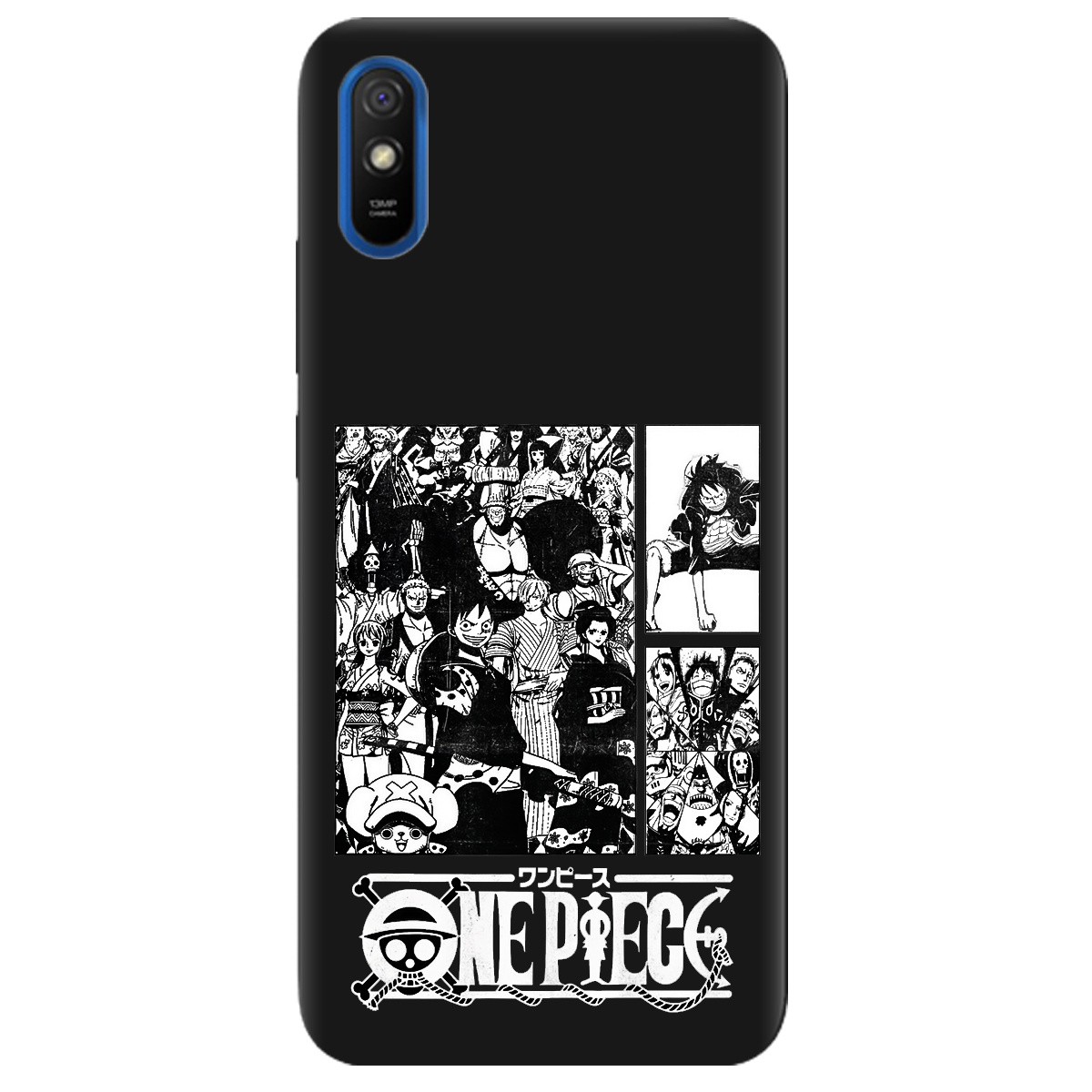 Чохол для Xiaomi Redmi 9A чорний матовий soft touch Panels - фото 1 - Чохли для телефонів