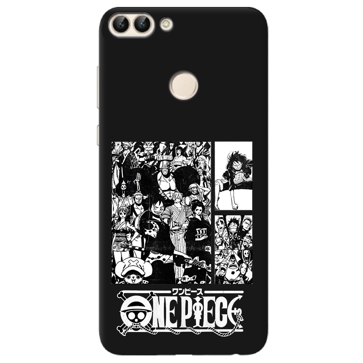 Чехол для Huawei P Smart черный матовый soft touch Panels - фото 1 - Чехлы для телефонов