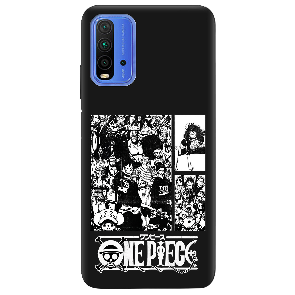 Чохол для Xiaomi Redmi 9T чорний матовий soft touch Panels - фото 1 - Чохли для телефонів