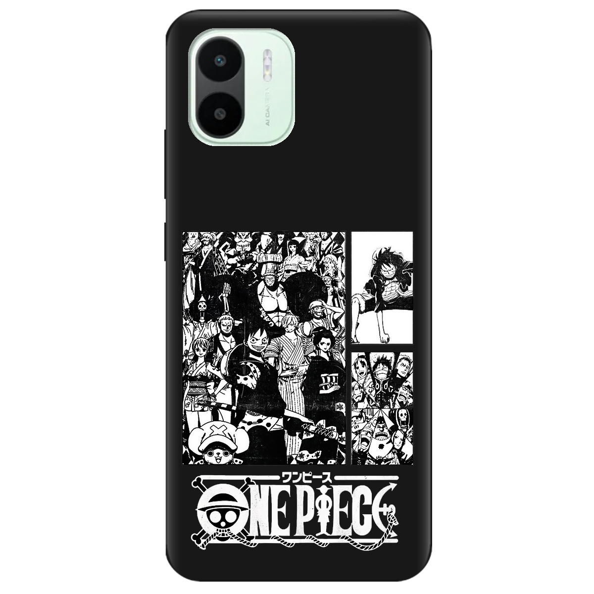 Чохол для Xiaomi Redmi A2 чорний матовий soft touch Panels - фото 1 - Чохли для телефонів