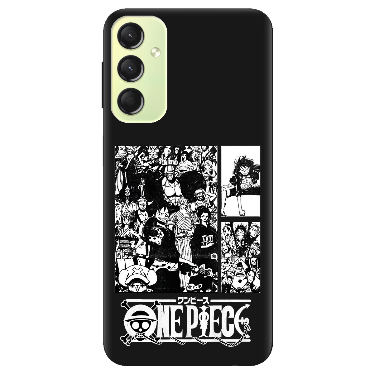 Чохол для Samsung Galaxy A24 4G чорний матовий soft touch Panels - фото 1 - Чохли для телефонів