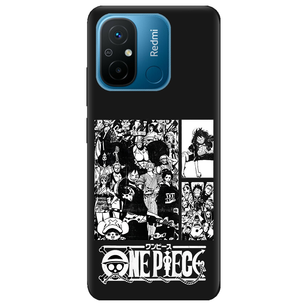 Чохол для Xiaomi Redmi 12C чорний матовий soft touch Panels - фото 1 - Чохли для телефонів