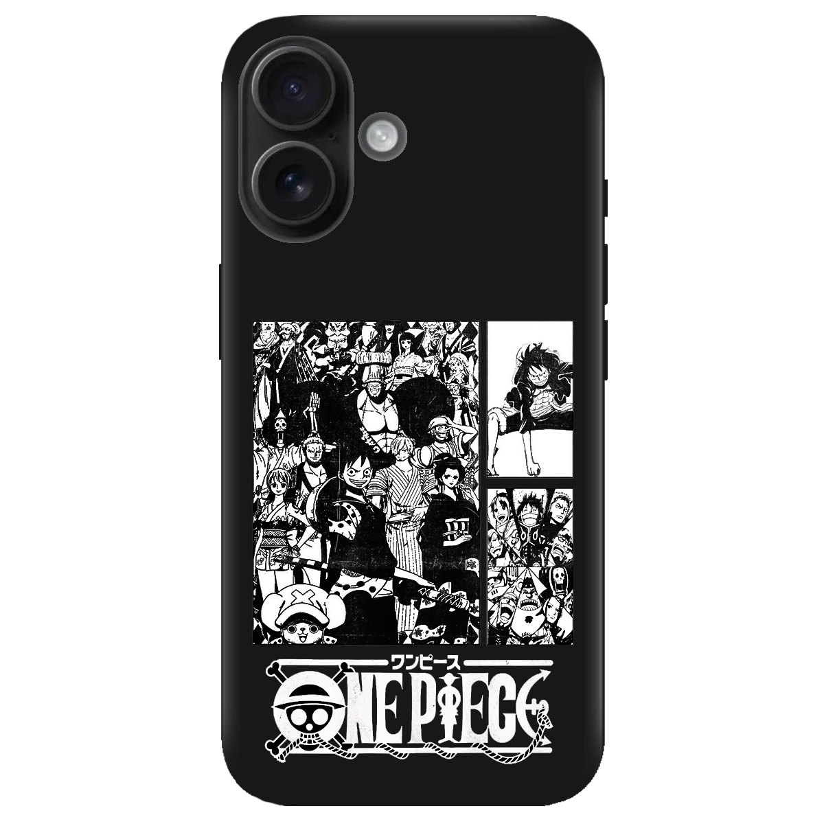 Чохол для Apple iPhone 16 чорний матовий soft touch Panels - фото 1 - Чохли для телефонів