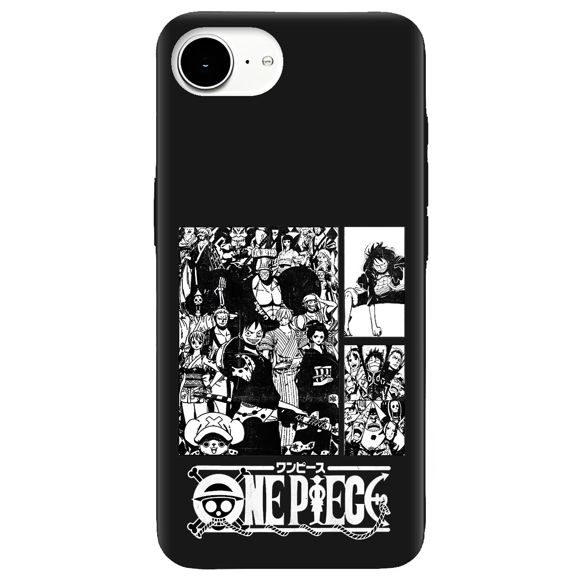 Чохол для Apple iPhone 16e чорний матовий soft touch Panels - фото 1 - Чохли для телефонів