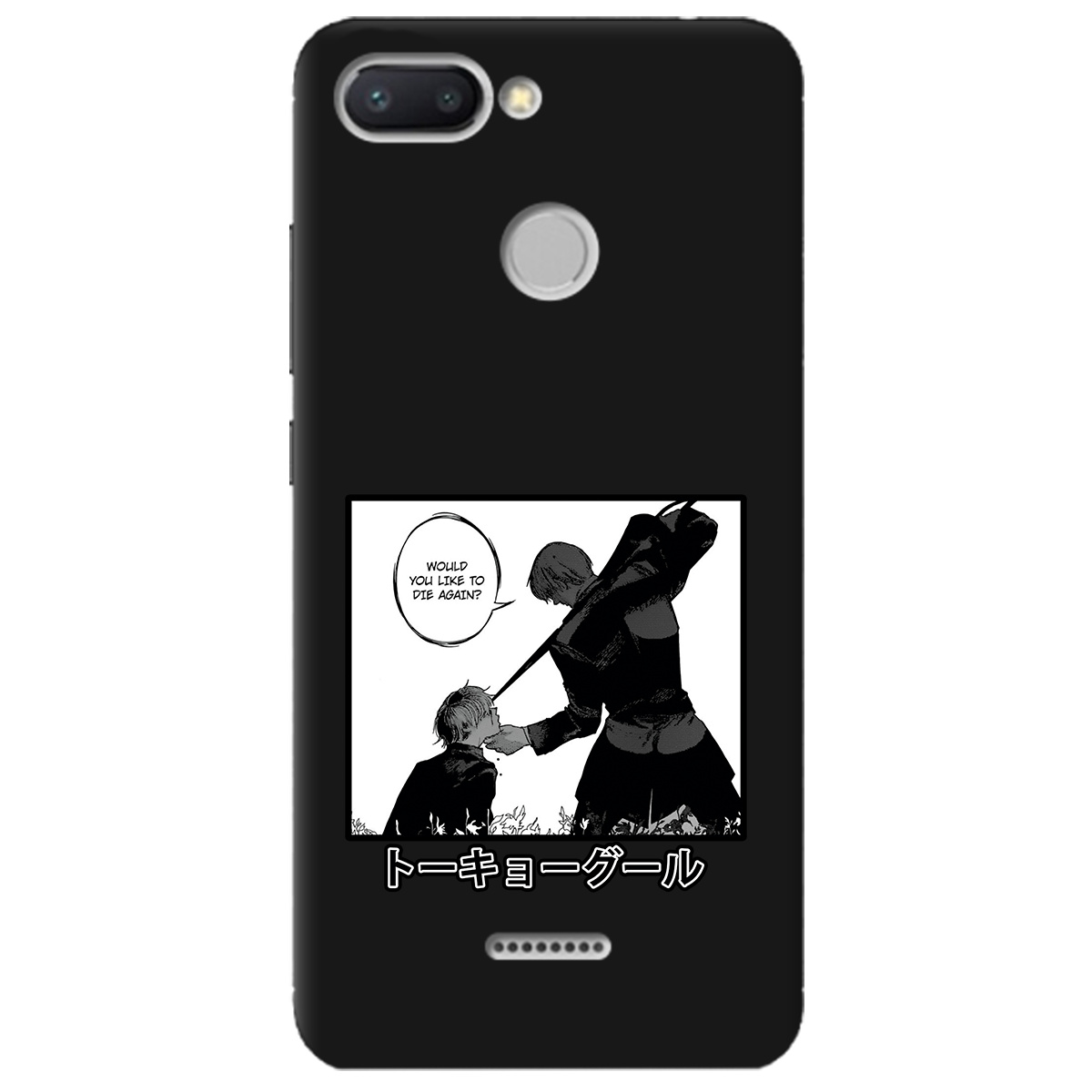 Чехол для Xiaomi Redmi 6 черный матовый soft touch Гуль - фото 1 - Чехлы для телефонов