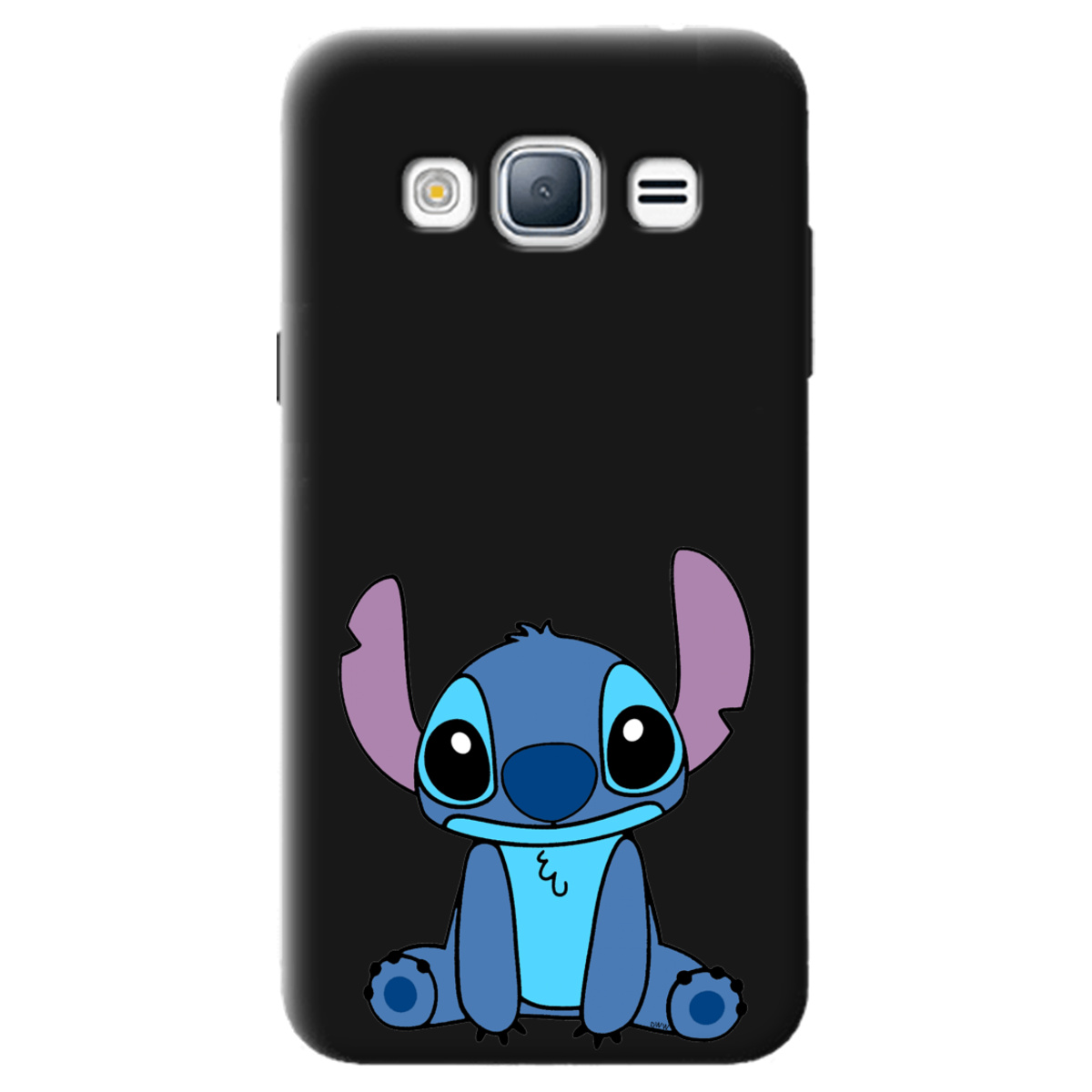 Чохол для Samsung Galaxy J3 2016 чорний матовий soft touch Стіч - фото 1 - Чохли для телефонів