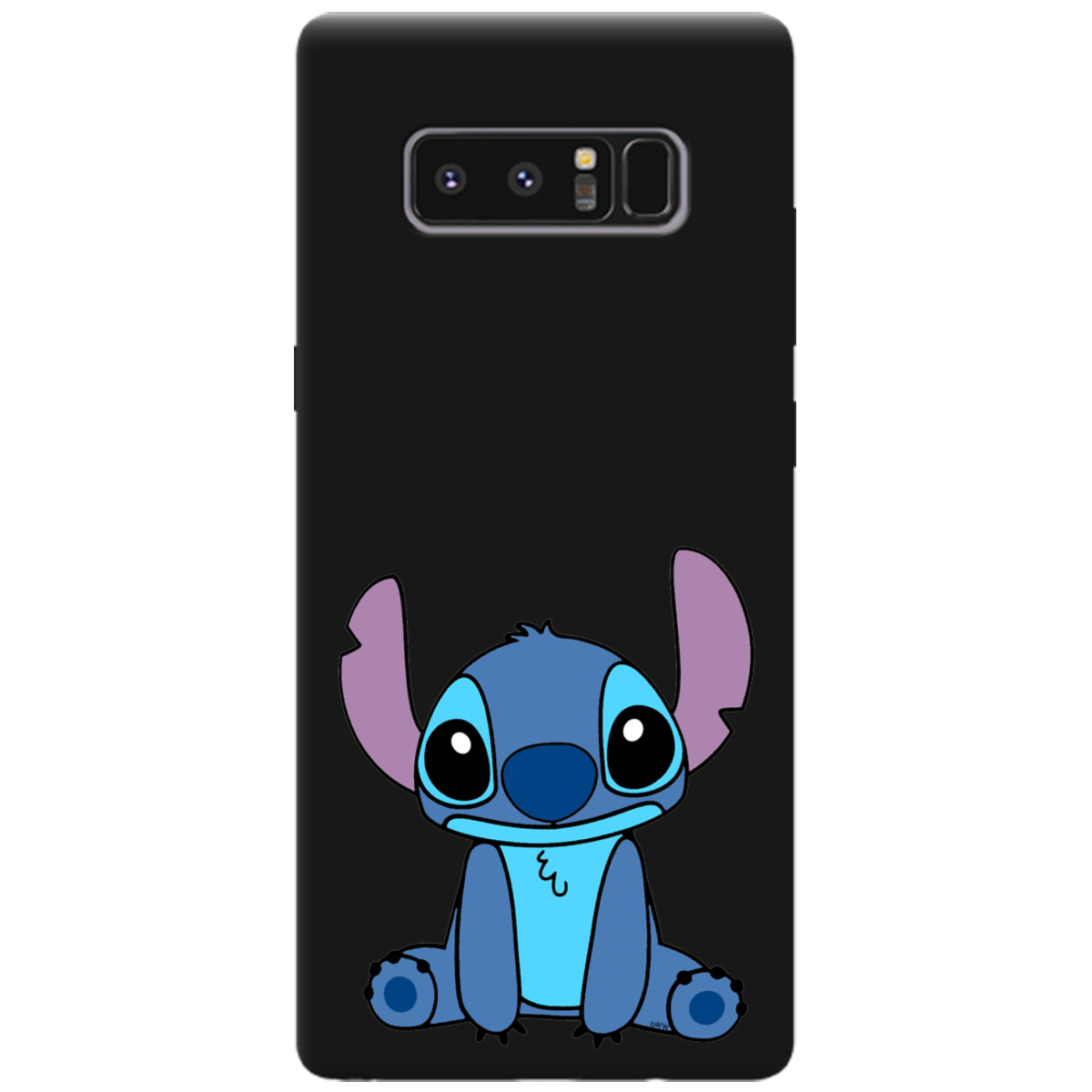 Чохол для Samsung Galaxy Note 8 чорний матовий soft touch Стіч - фото 1 Чохол для Samsung Galaxy Note 8 чорний матовий soft touch Стіч - фото 1 - Чохли для телефонів