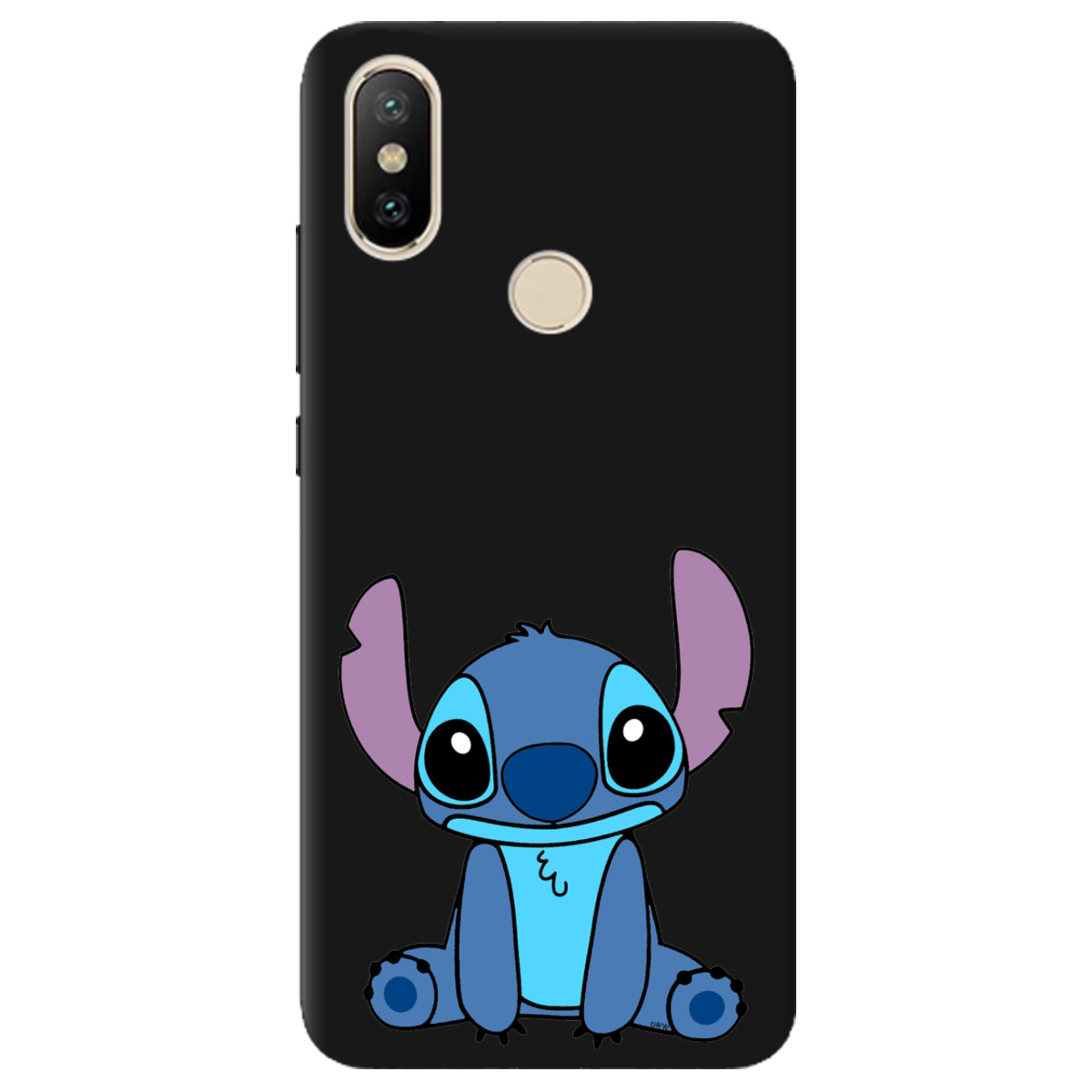 Чохол для Xiaomi Mi A2 Mi 6X чорний матовий soft touch Стіч - фото 1 - Чохли для телефонів