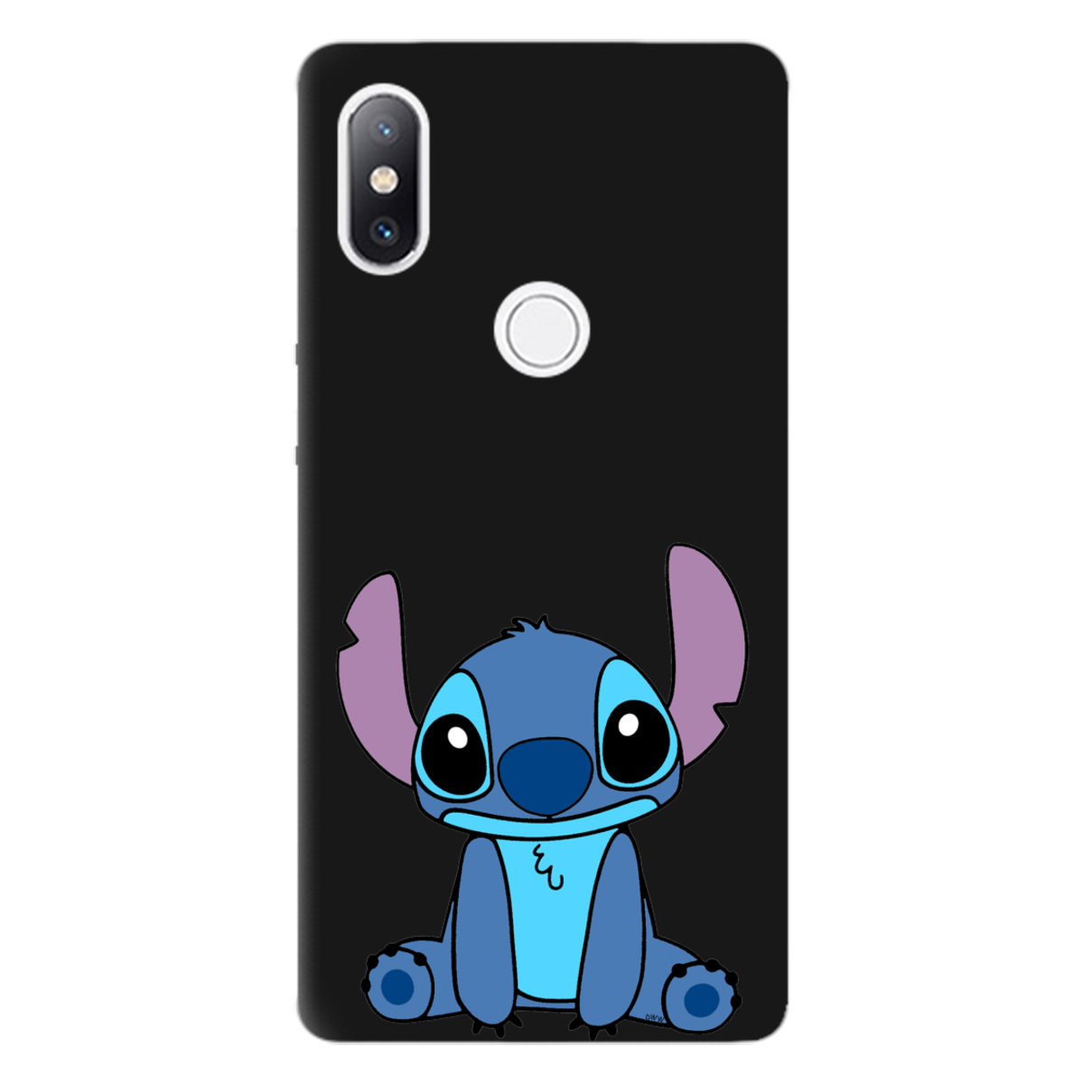 Чехол для Xiaomi Mi Mix 2S черный матовый soft touch Стіч - фото 1 - Чехлы для телефонов