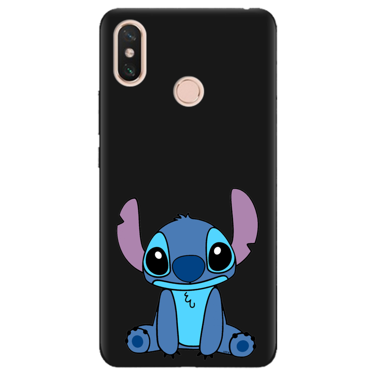 Чохол для Xiaomi Mi Max 3 чорний матовий soft touch Стіч - фото 1 Чохол для Xiaomi Mi Max 3 чорний матовий soft touch Стіч - фото 1 - Чохли для телефонів