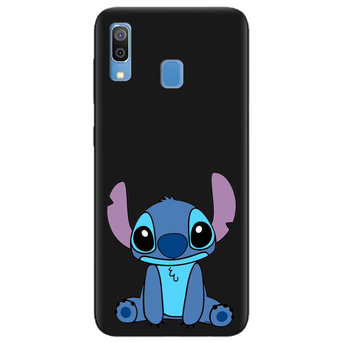 Чехол для Samsung Galaxy A30 черный матовый soft touch Стіч - фото 1 - Чехлы для телефонов