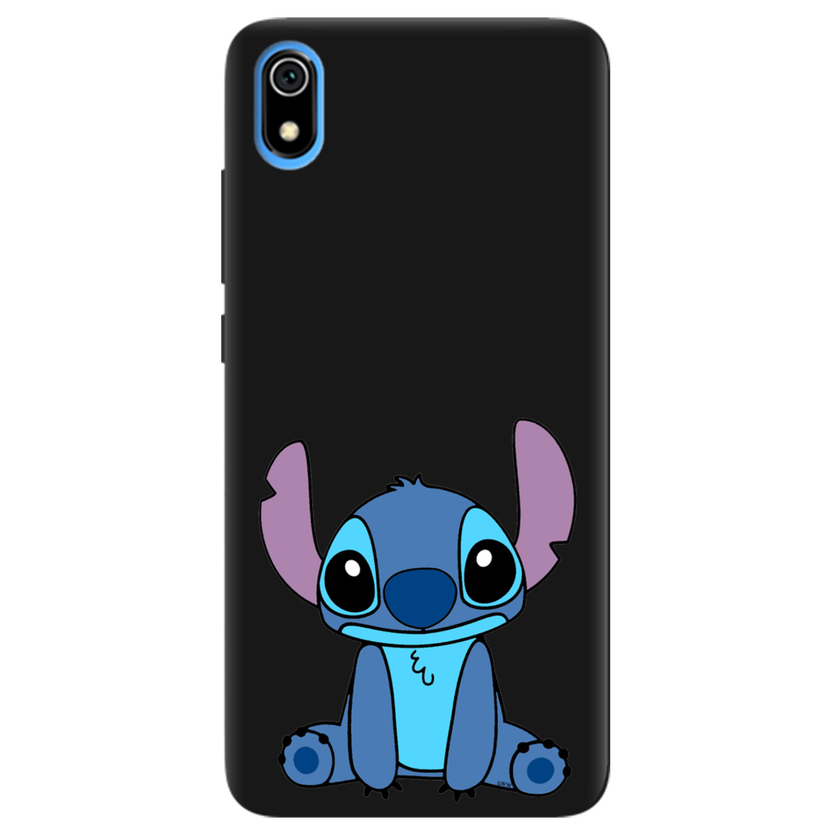 Чохол для Xiaomi Redmi 7A чорний матовий soft touch Стіч - фото 1 - Чохли для телефонів