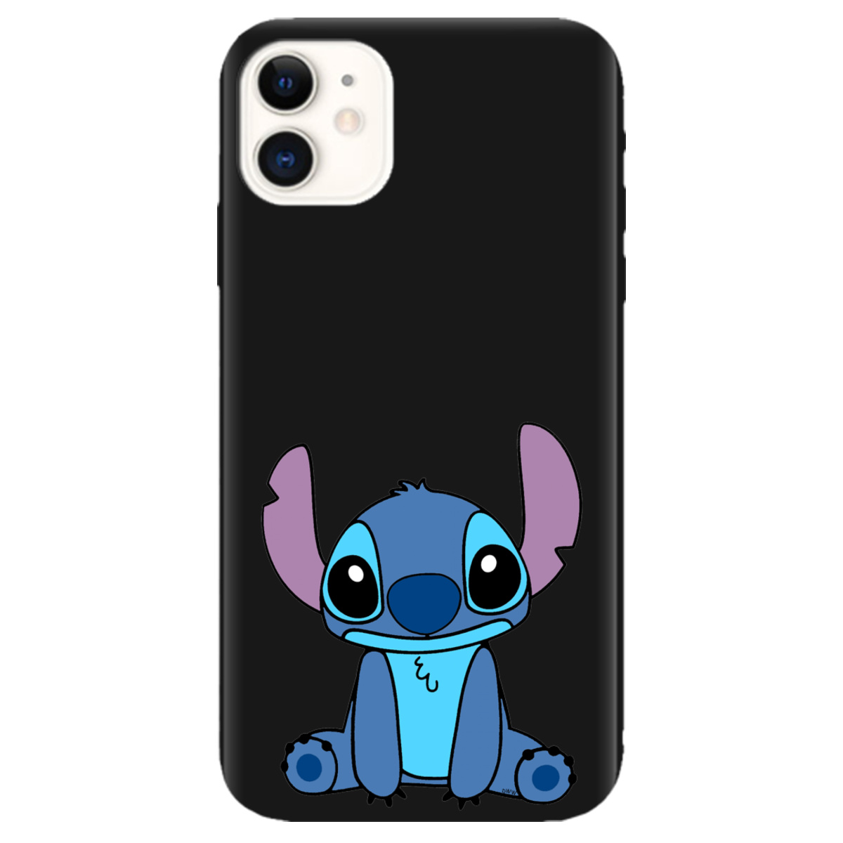 Чохол для Apple iPhone 11 чорний матовий soft touch Стіч - фото 1 - Чохли для телефонів