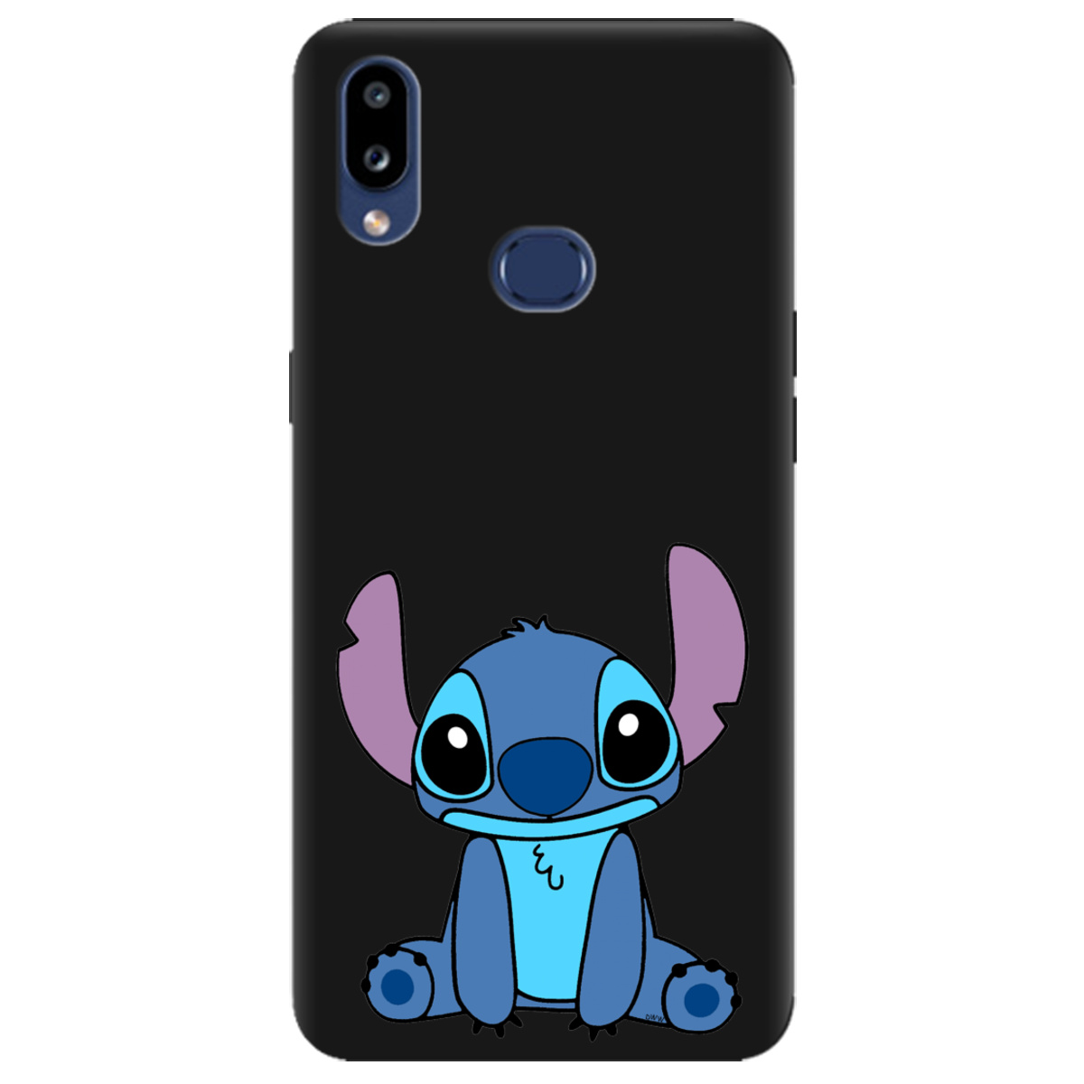 Чохол для Samsung Galaxy A10s чорний матовий soft touch Стіч - фото 1 - Чохли для телефонів