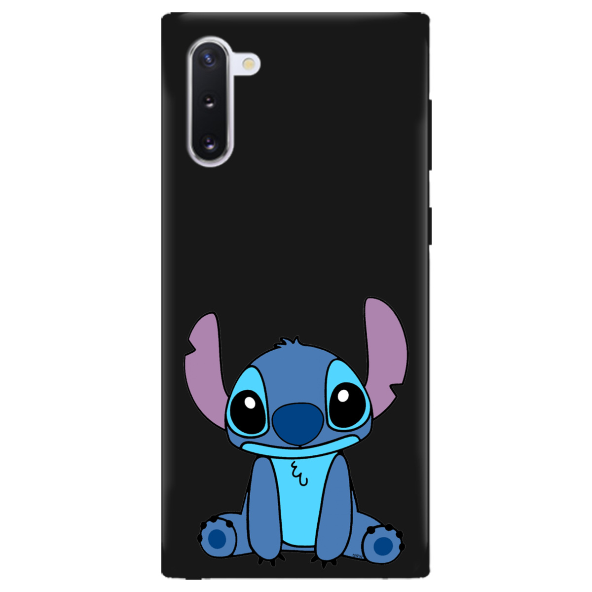 Чохол для Samsung Galaxy Note 10 чорний матовий soft touch Стіч - фото 1 - Чохли для телефонів