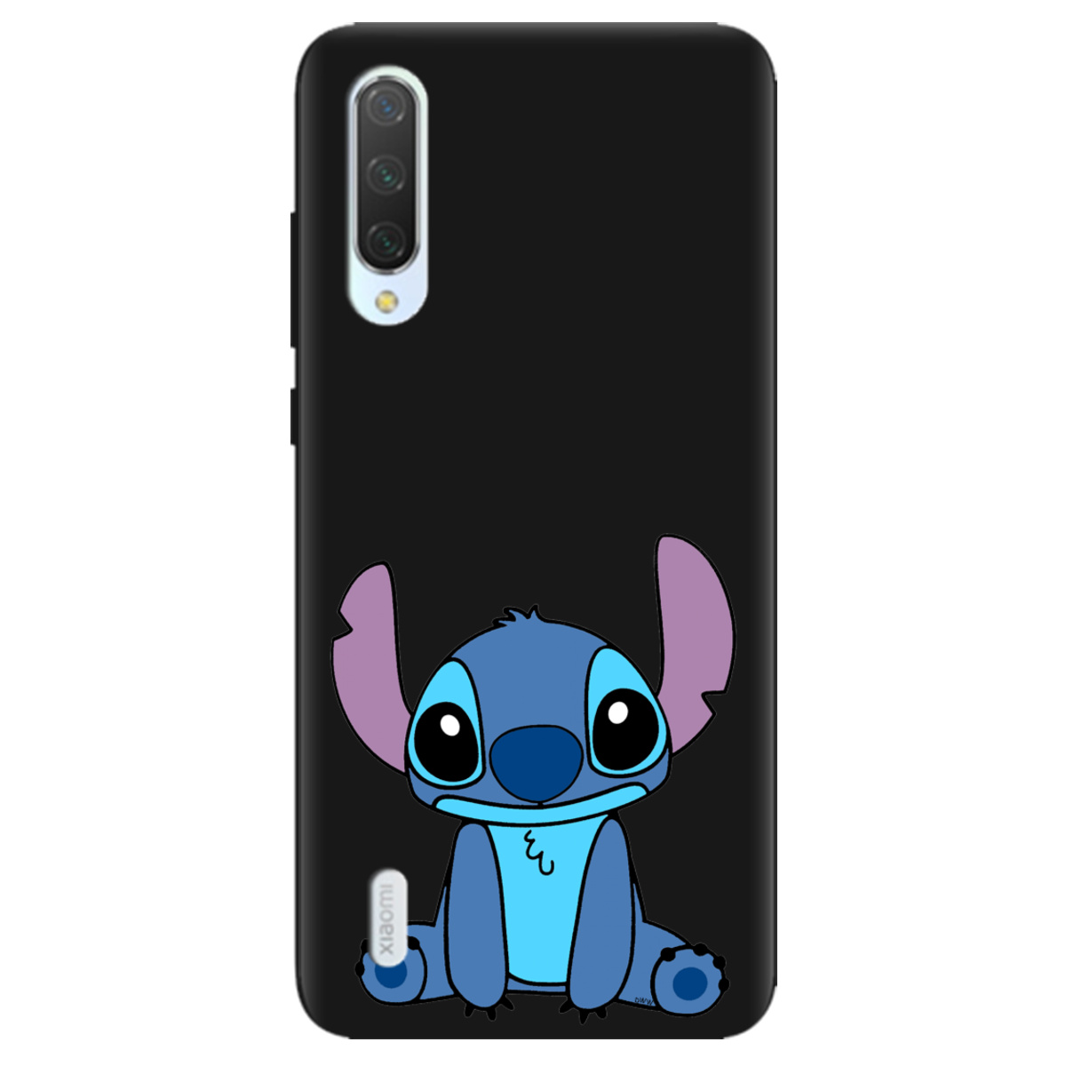 Чехол для Xiaomi Mi 9 Lite черный матовый soft touch Стіч - фото 1 - Чехлы для телефонов