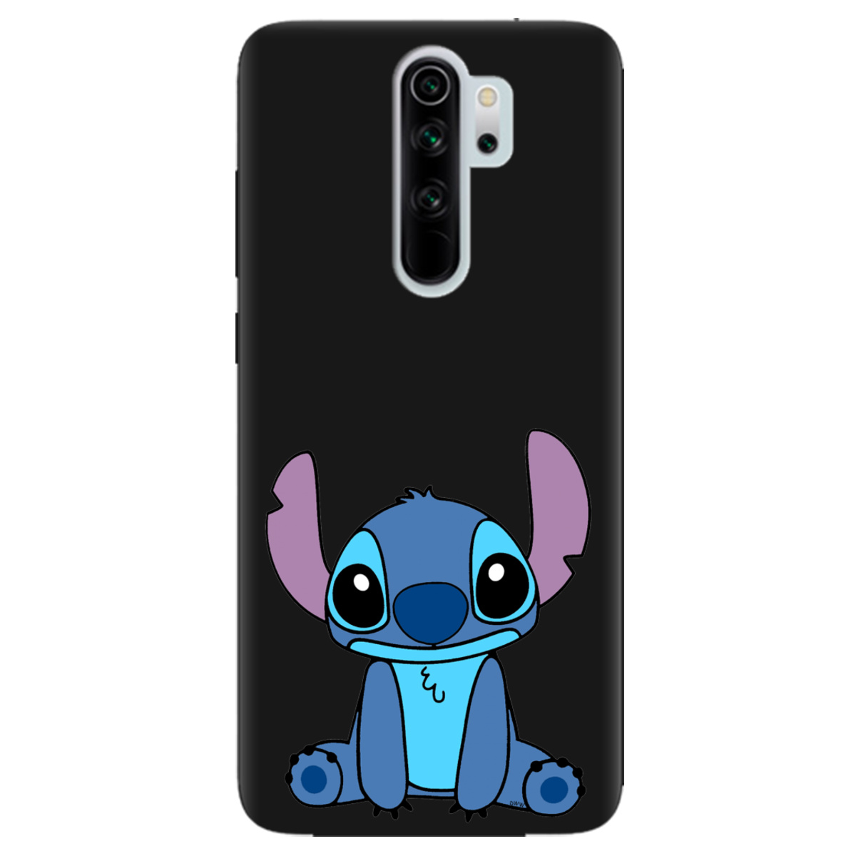 Чехол для Xiaomi Redmi Note 8 Pro черный матовый soft touch Стіч - фото 1 - Чехлы для телефонов