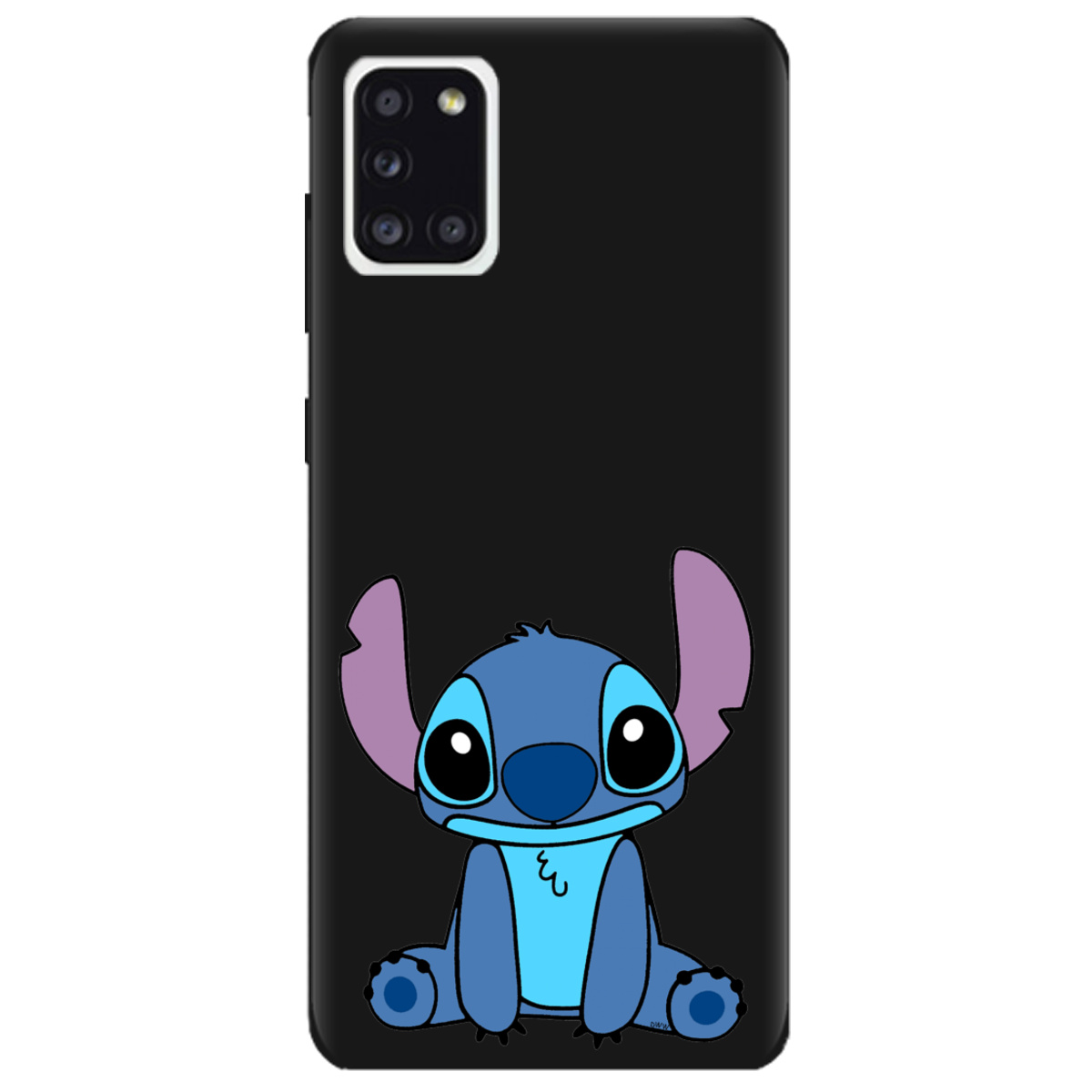 Чохол для Samsung Galaxy A31 чорний матовий soft touch Стіч - фото 1 - Чохли для телефонів