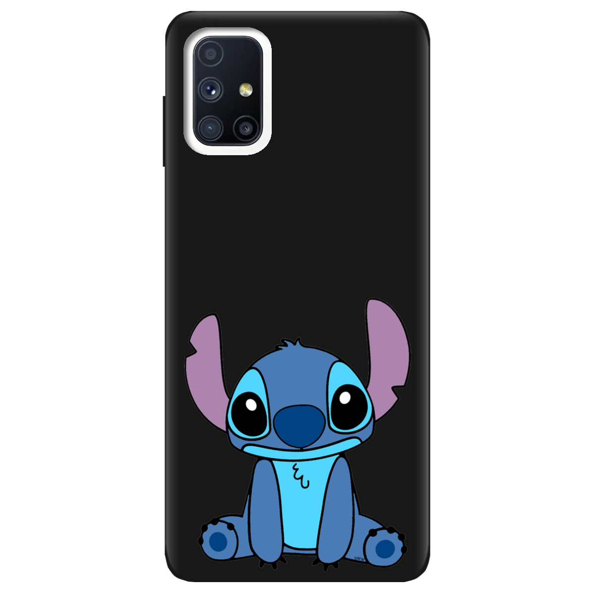 Чехол для Samsung Galaxy M51 черный матовый soft touch Стіч - фото 1 - Чехлы для телефонов