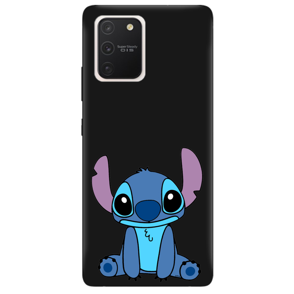 Чехол для Samsung Galaxy S10 Lite черный матовый soft touch Стіч - фото 1 - Чехлы для телефонов