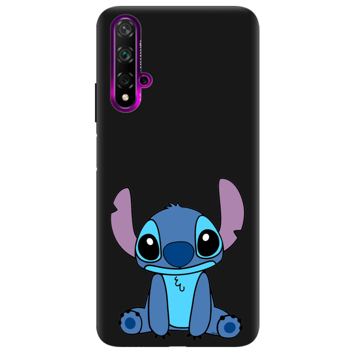 Чехол для Huawei Nova 5T черный матовый soft touch Стіч - фото 1 - Чехлы для телефонов