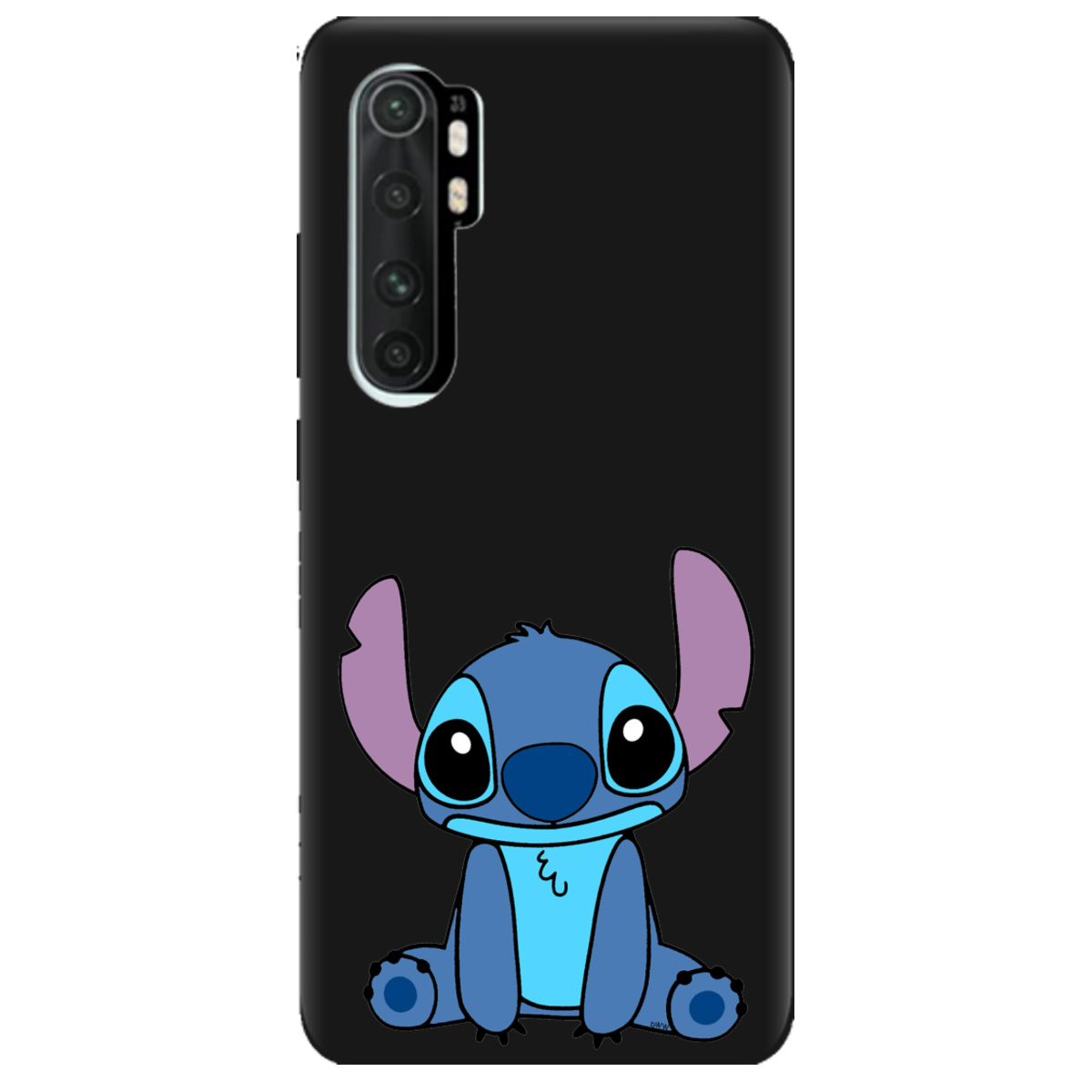 Чохол для Xiaomi Mi Note 10 Lite чорний матовий soft touch Стіч - фото 1 - Чохли для телефонів