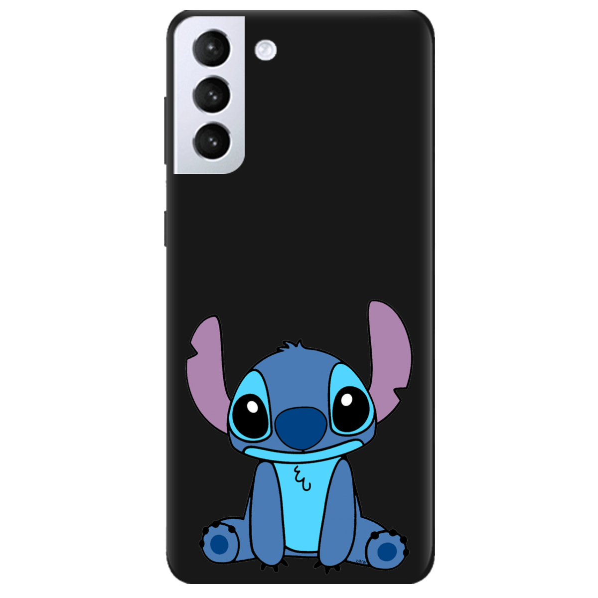 Чехол для Samsung Galaxy S21 черный матовый soft touch Стіч - фото 1 - Чехлы для телефонов