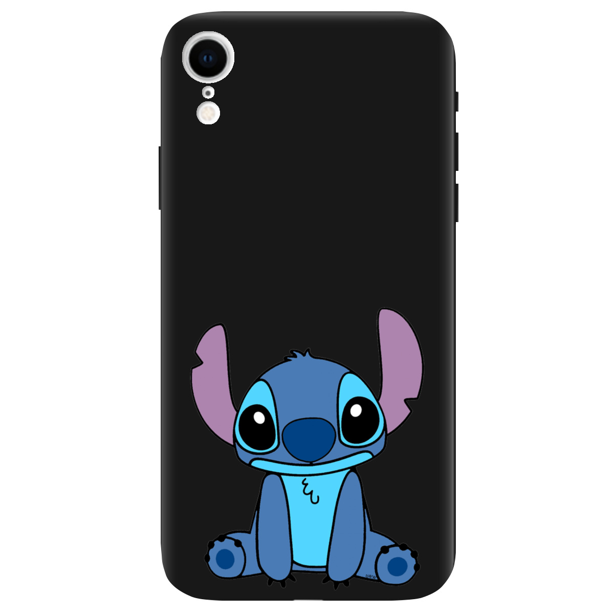 Чохол для Apple iPhone XR чорний матовий soft touch Стіч - фото 1 - Чохли для телефонів