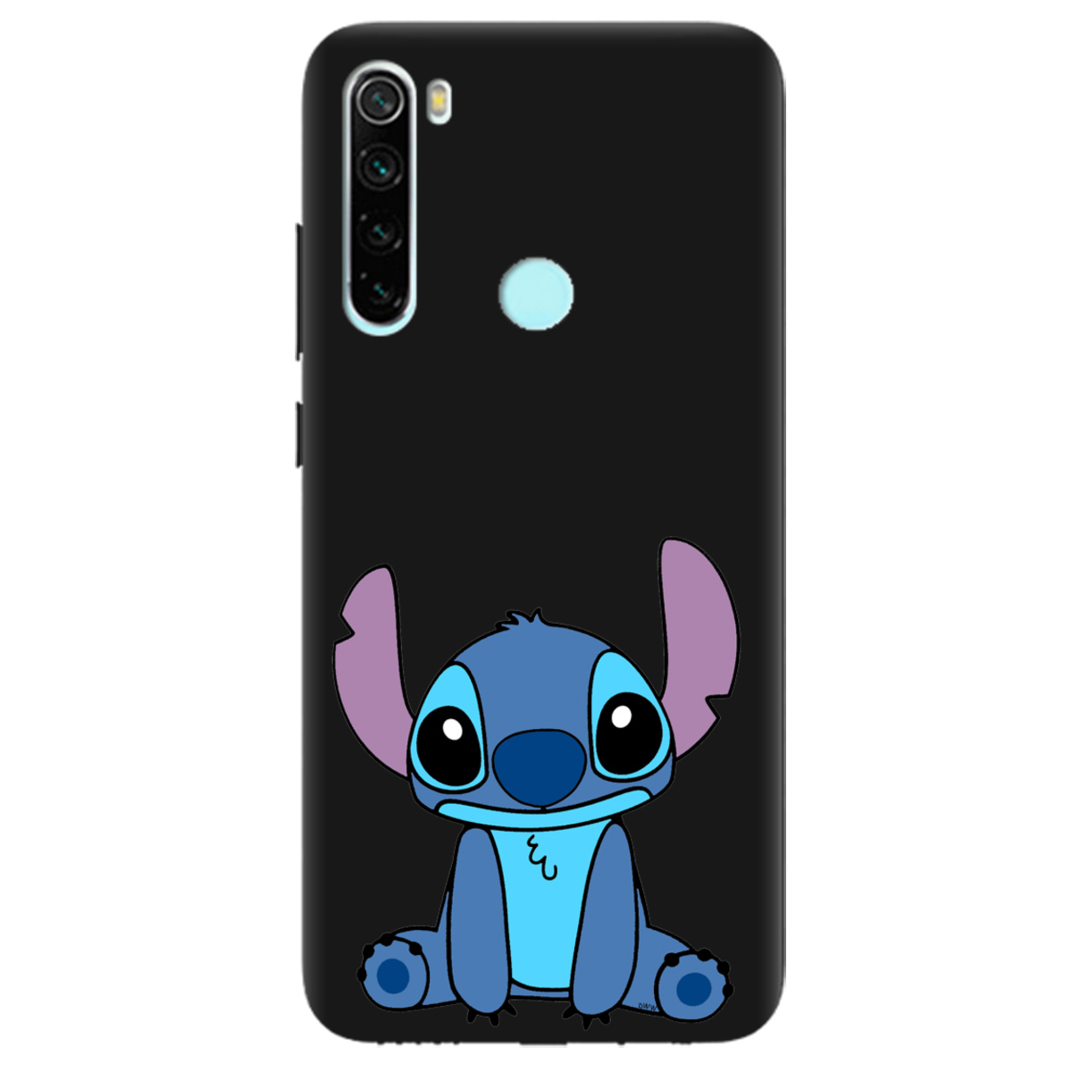 Чехол для Xiaomi Redmi Note 8T черный матовый soft touch Стіч - фото 1 - Чехлы для телефонов