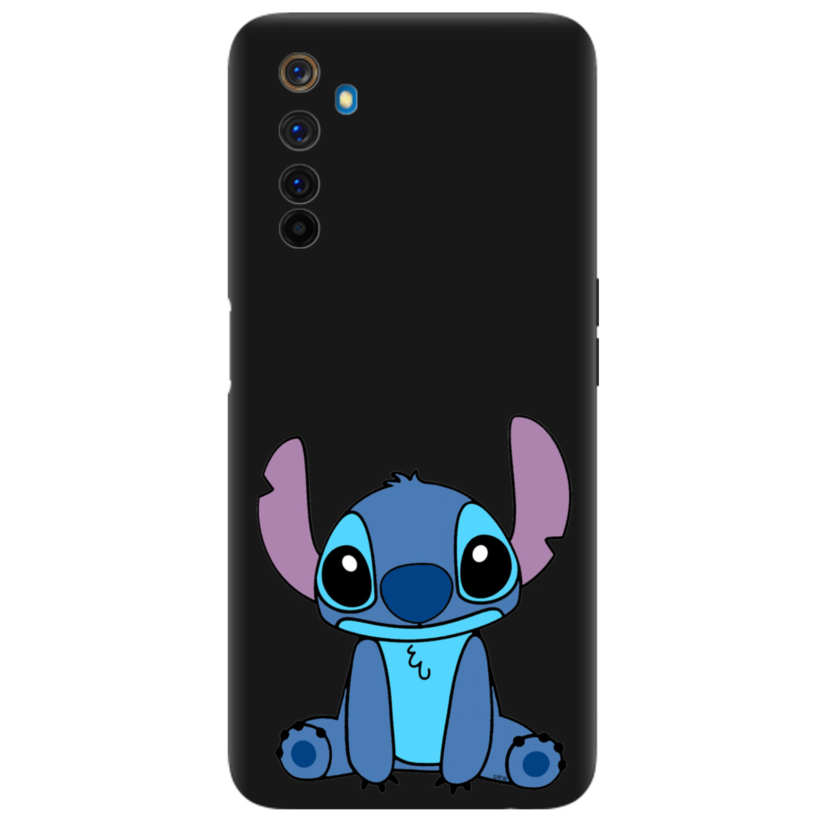 Чохол для Realme 6 Pro чорний матовий soft touch Стіч - фото 1 Чохол для Realme 6 Pro чорний матовий soft touch Стіч - фото 1 - Чохли для телефонів