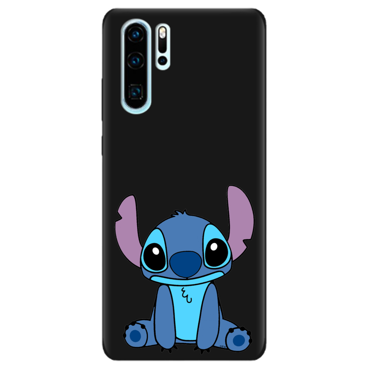 Чохол для Huawei P30 Pro чорний матовий soft touch Стіч - фото 1 - Чохли для телефонів