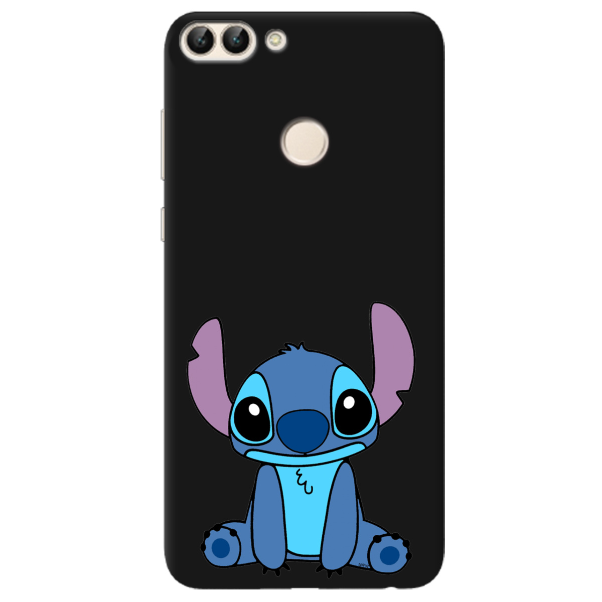 Чохол для Huawei P Smart чорний матовий soft touch Стіч - фото 1 - Чохли для телефонів