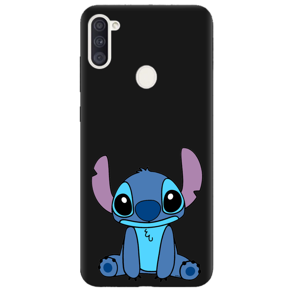 Чохол для Samsung Galaxy M11 чорний матовий soft touch Стіч - фото 1 - Чохли для телефонів