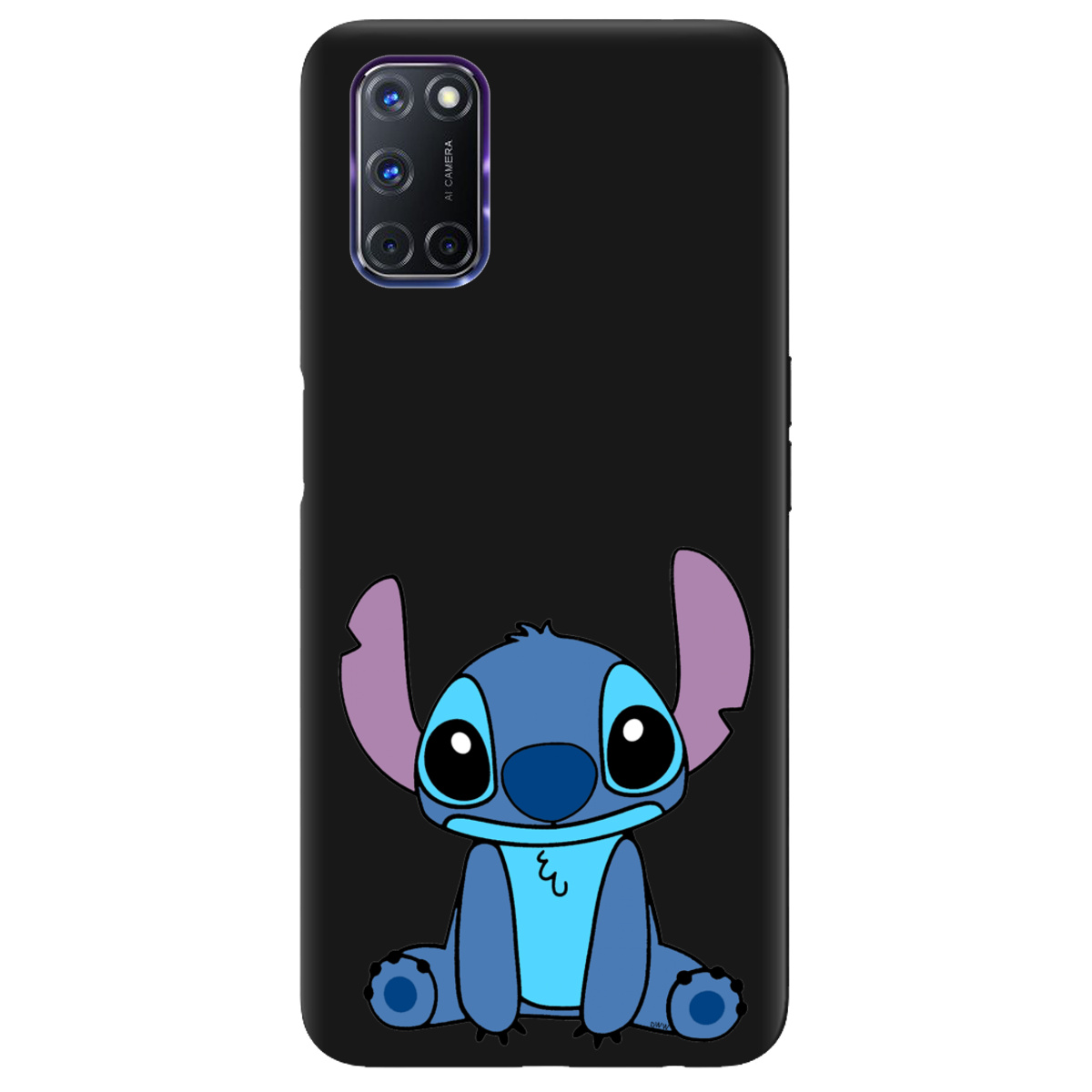 Чохол для Oppo A52/ A72/ A92 чорний матовий soft touch Стіч - фото 1 - Чохли для телефонів