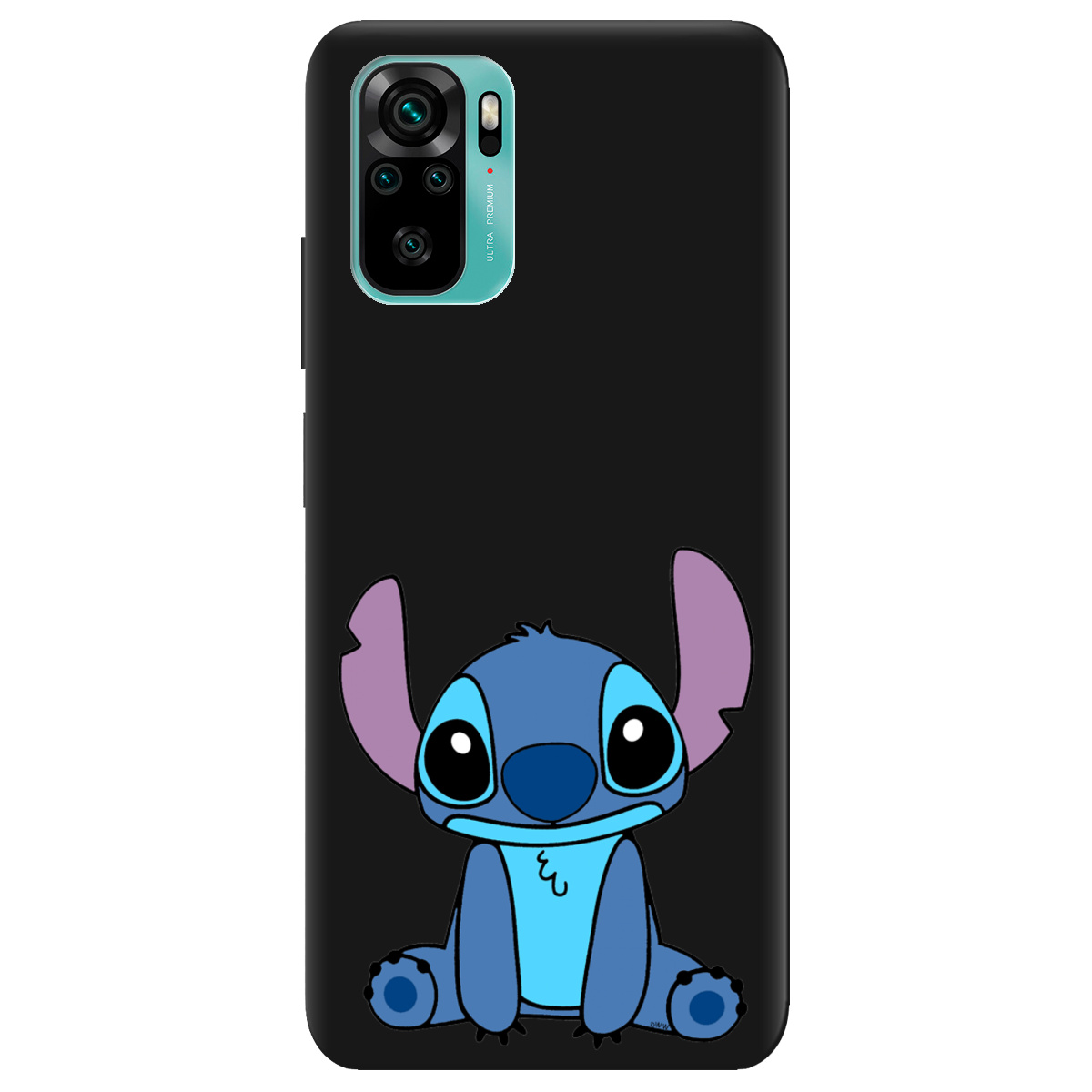 Чехол для Xiaomi Redmi Note 10s черный матовый soft touch Стіч - фото 1 - Чехлы для телефонов