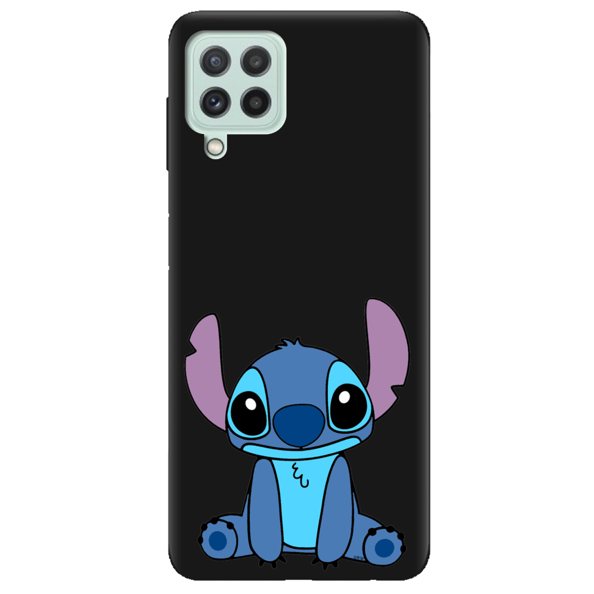 Чохол для Samsung Galaxy M32 чорний матовий soft touch Стіч - фото 1 - Чохли для телефонів