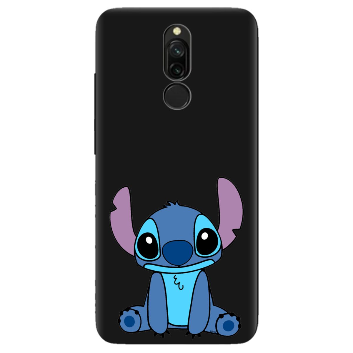 Чохол для Xiaomi Redmi 8 чорний матовий soft touch Стіч - фото 1 - Чохли для телефонів