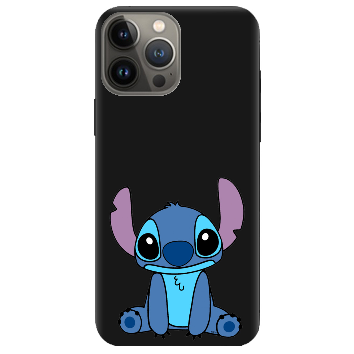 Чехол для Apple iPhone 13 Pro черный матовый soft touch Стіч - фото 1 - Чехлы для телефонов