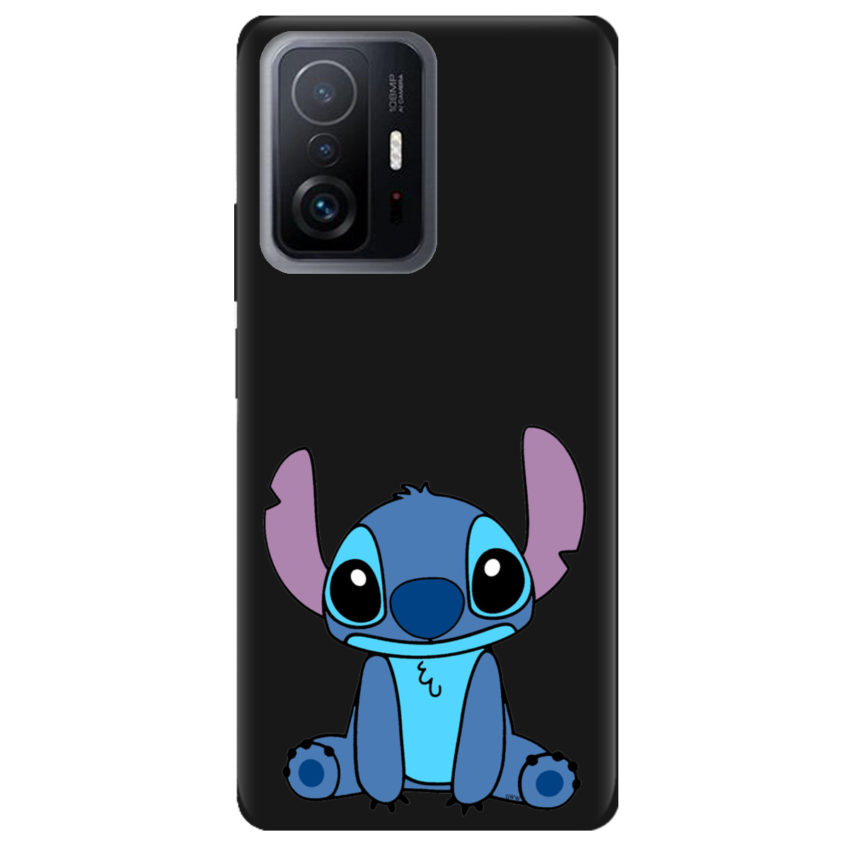 Чохол для Xiaomi 11T Pro чорний матовий soft touch Стіч - фото 1 - Чохли для телефонів