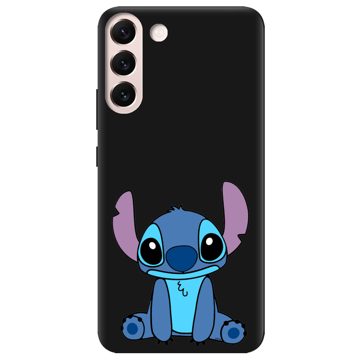 Чехол для Samsung Galaxy S22 черный матовый soft touch Стіч - фото 1 - Чехлы для телефонов