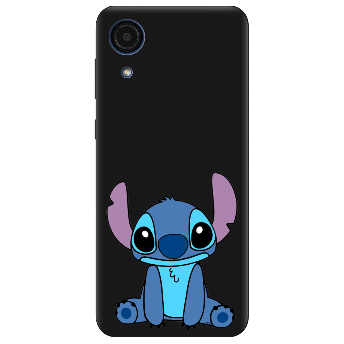 Чохол для Samsung Galaxy А03 Core чорний матовий soft touch Стіч - фото 1 - Чохли для телефонів