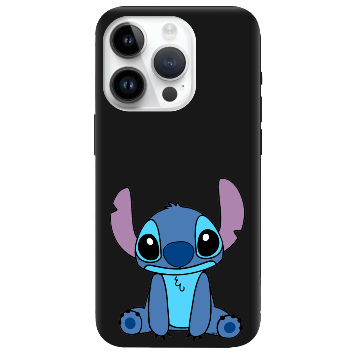 Чохол для Apple iPhone 14 Pro чорний матовий soft touch Стіч - фото 1 Чохол для Apple iPhone 14 Pro чорний матовий soft touch Стіч - фото 1 - Чохли для телефонів