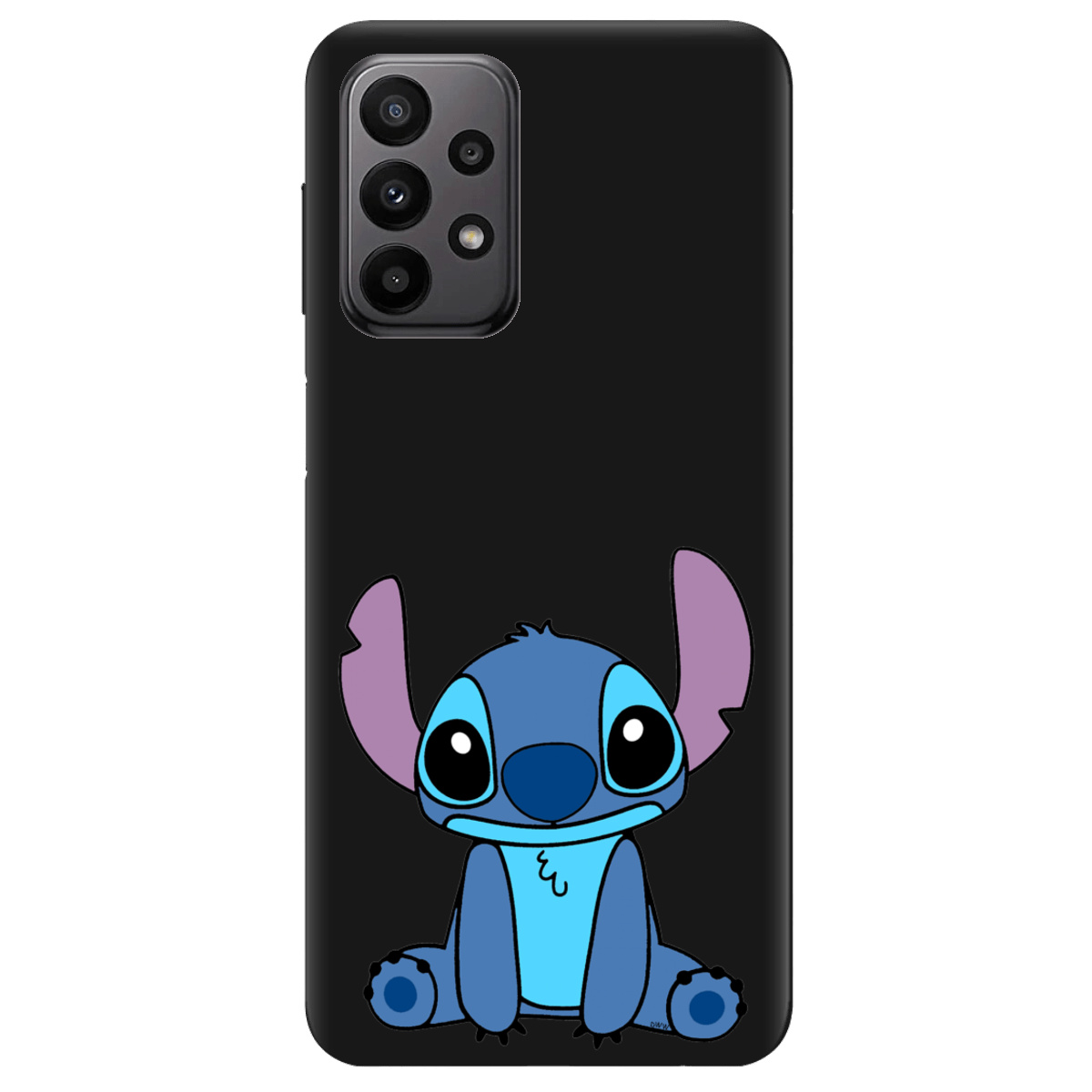 Чохол для Samsung Galaxy A23 4G чорний матовий soft touch Стіч - фото 1 - Чохли для телефонів