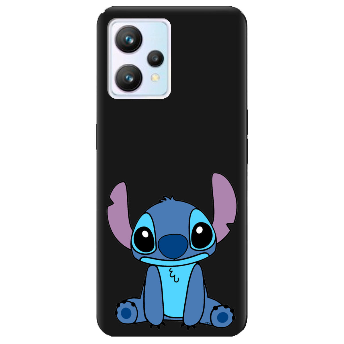 Чехол для Realme 9 черный матовый soft touch Стіч - фото 1 - Чехлы для телефонов