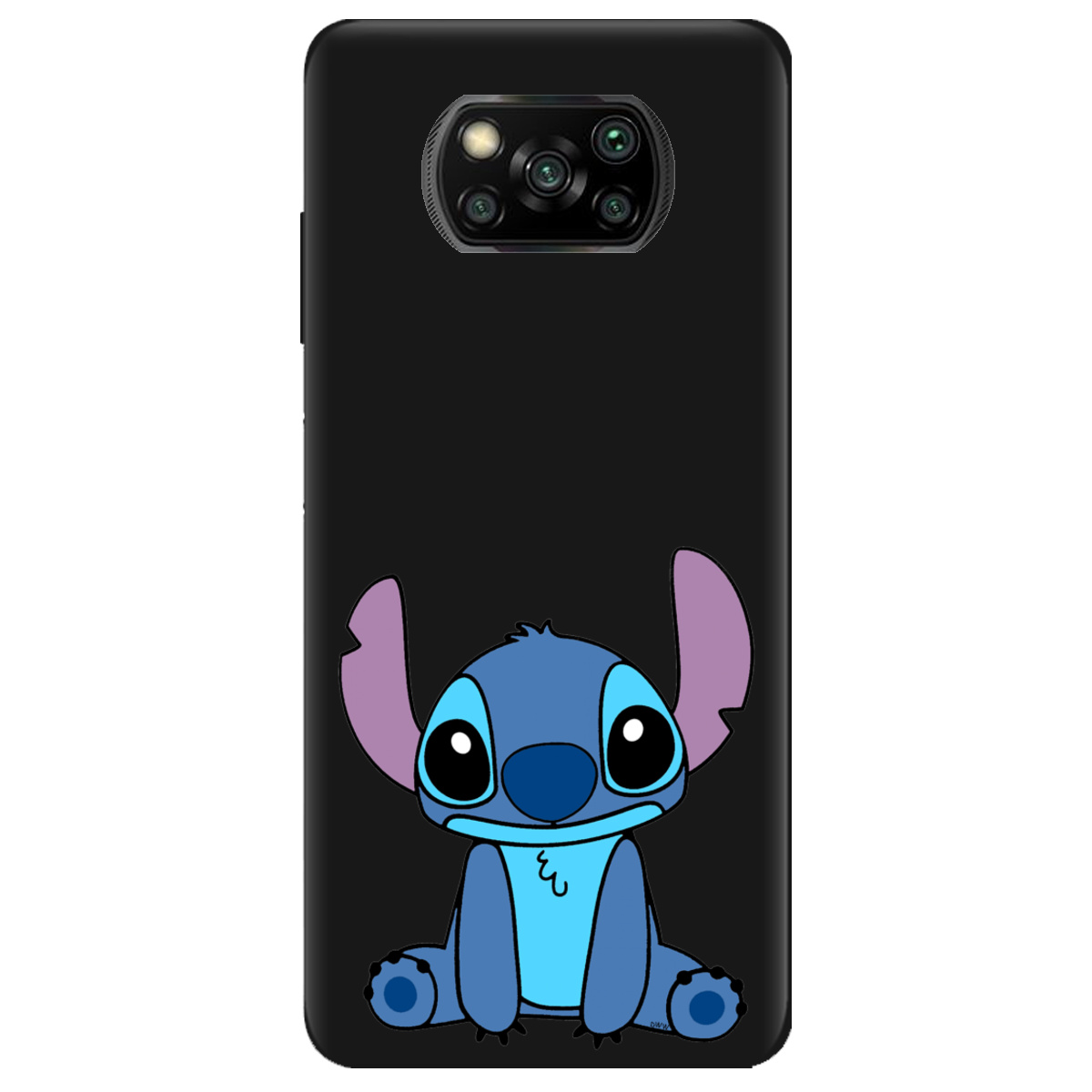 Чохол для Xiaomi Poco X3 Pro чорний матовий soft touch Стіч - фото 1 - Чохли для телефонів