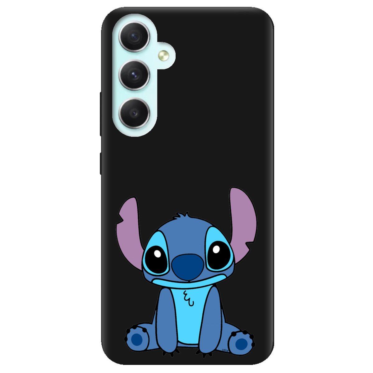 Чохол для Samsung Galaxy A34 чорний матовий soft touch Стіч - фото 1 - Чохли для телефонів