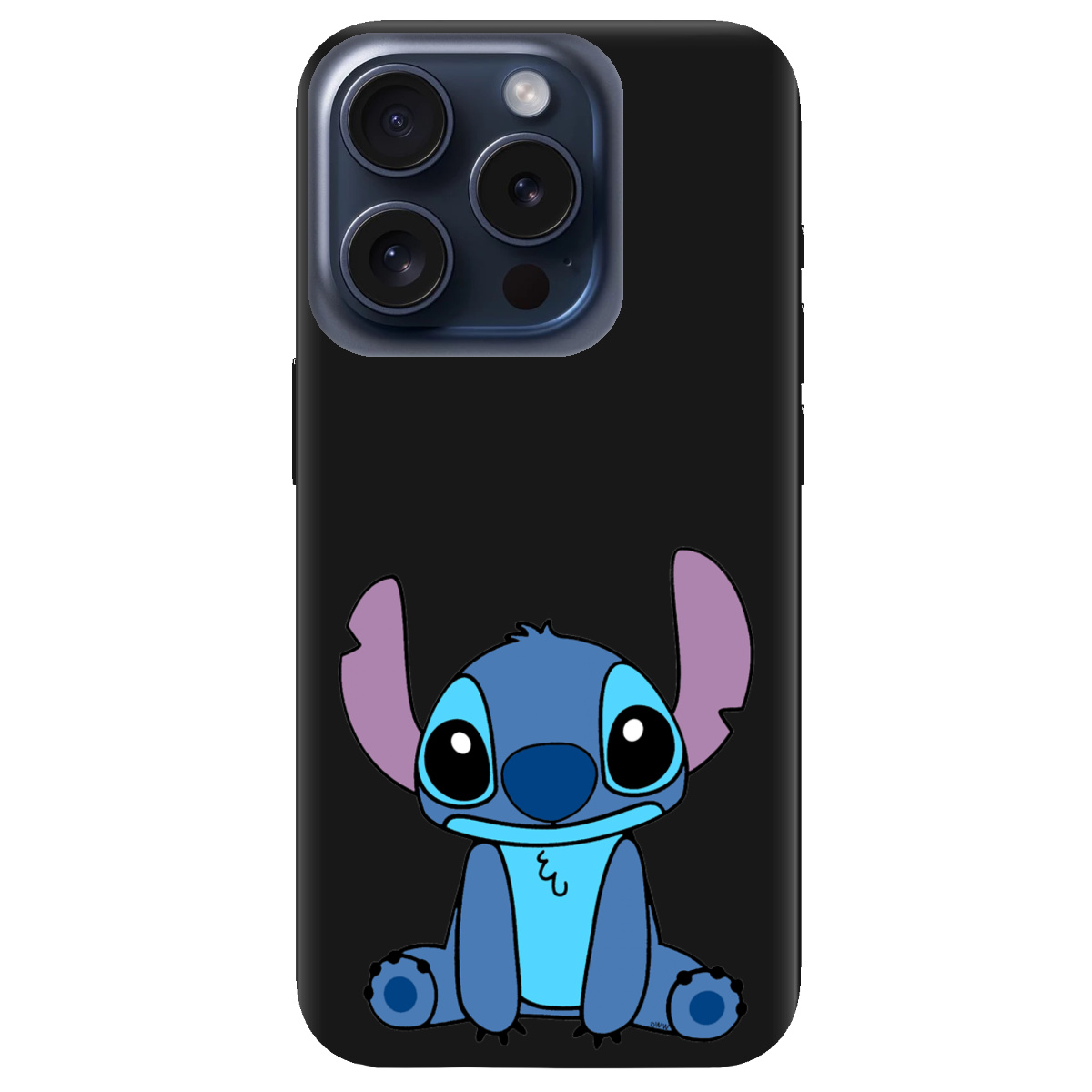 Чехол для Apple iPhone 15 Pro Max черный матовый soft touch Стіч - фото 1 - Чехлы для телефонов