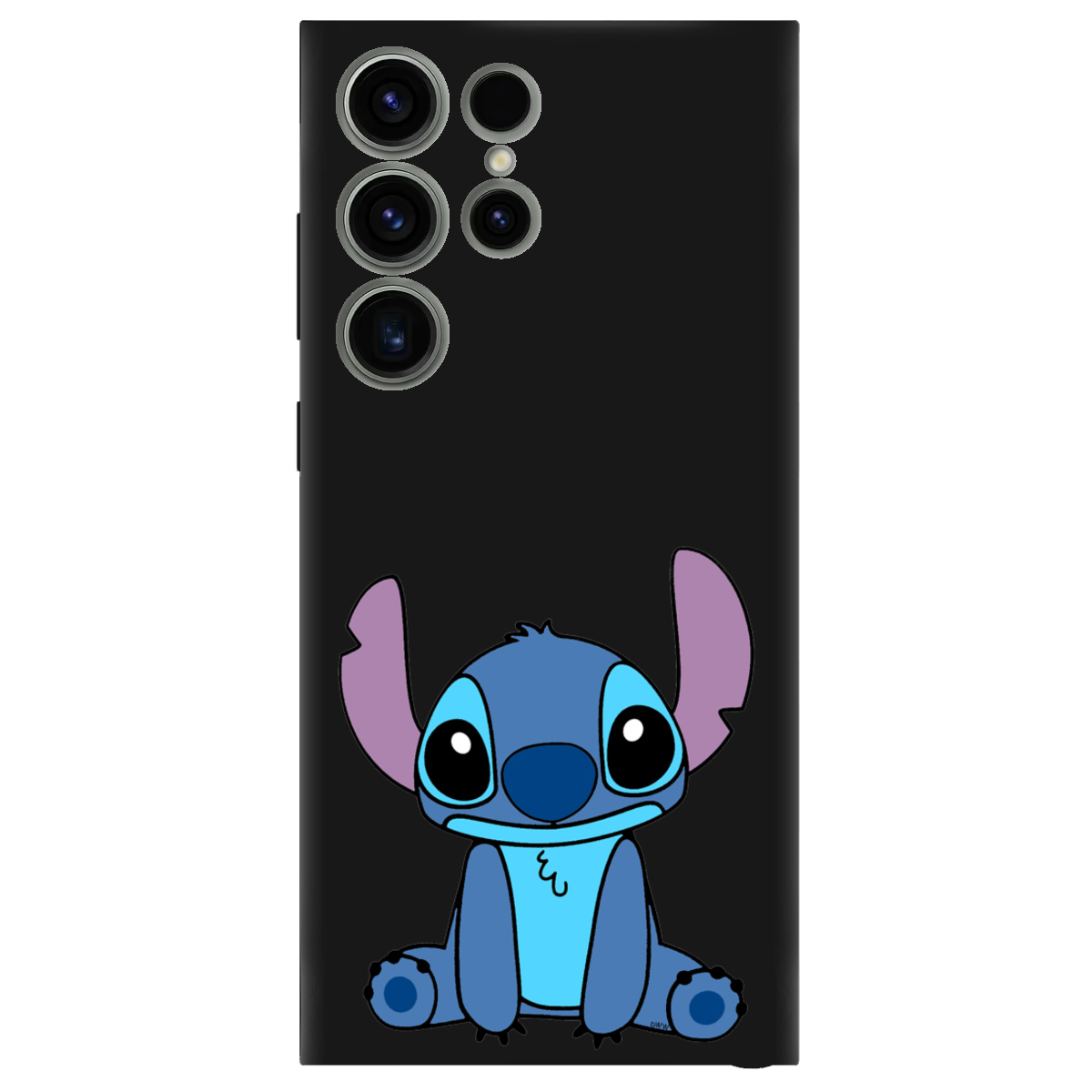 Чехол для Samsung Galaxy S23 Ultra черный матовый soft touch Стіч - фото 1 - Чехлы для телефонов