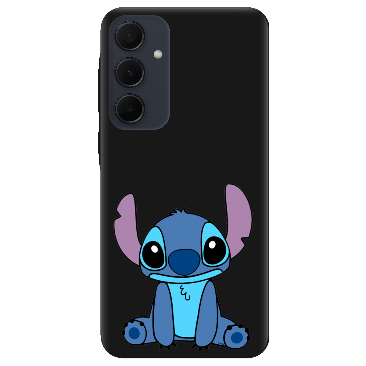 Чехол для Samsung Galaxy A35 черный матовый soft touch Стіч - фото 1 - Чехлы для телефонов