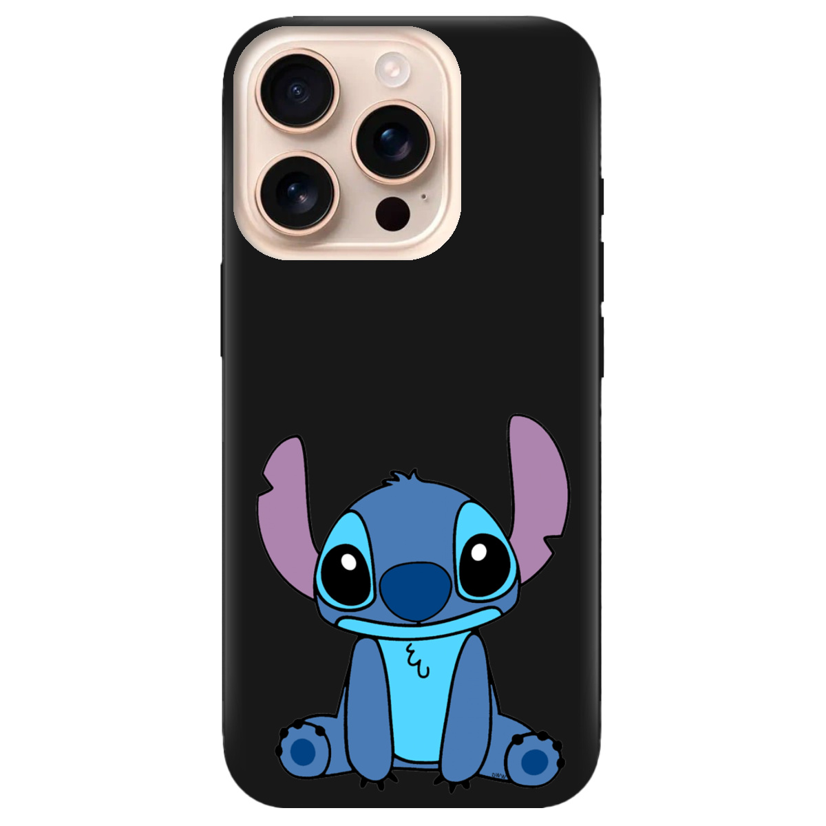 Чохол для Apple iPhone 16 Pro Max чорний матовий soft touch Стіч - фото 1 - Чохли для телефонів